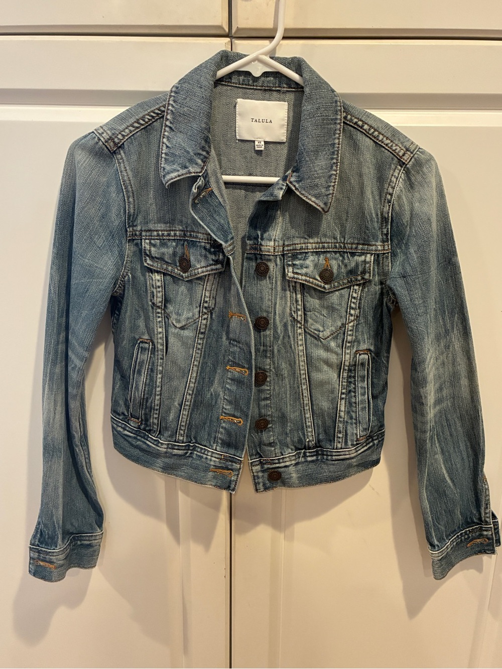 Talula Blue Denim Jacket - Women's Classic Jean Jacket, size XS, like new
